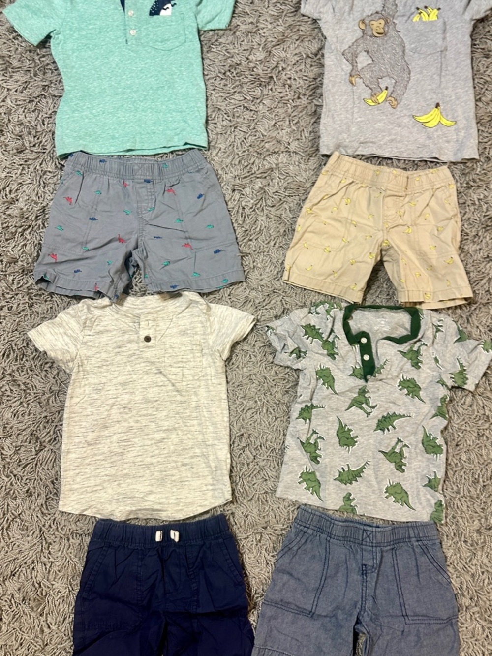 Carter's Navy Elastic-Waist Toddler Shorts
